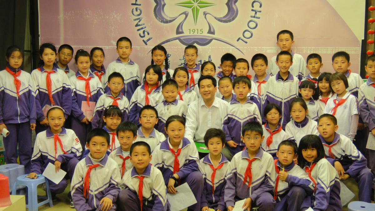 著名环保人士赵森林老师为我校学生讲环保