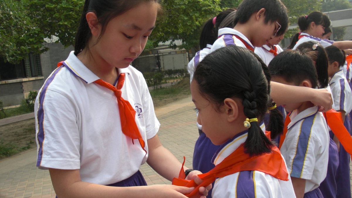 2010——2011学年度清华附小一年级入队仪式