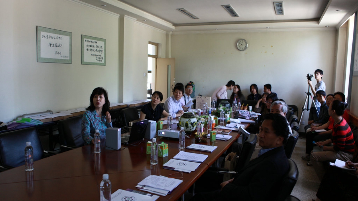 北京市学生金帆艺术团专家来清华附小开展评审工作