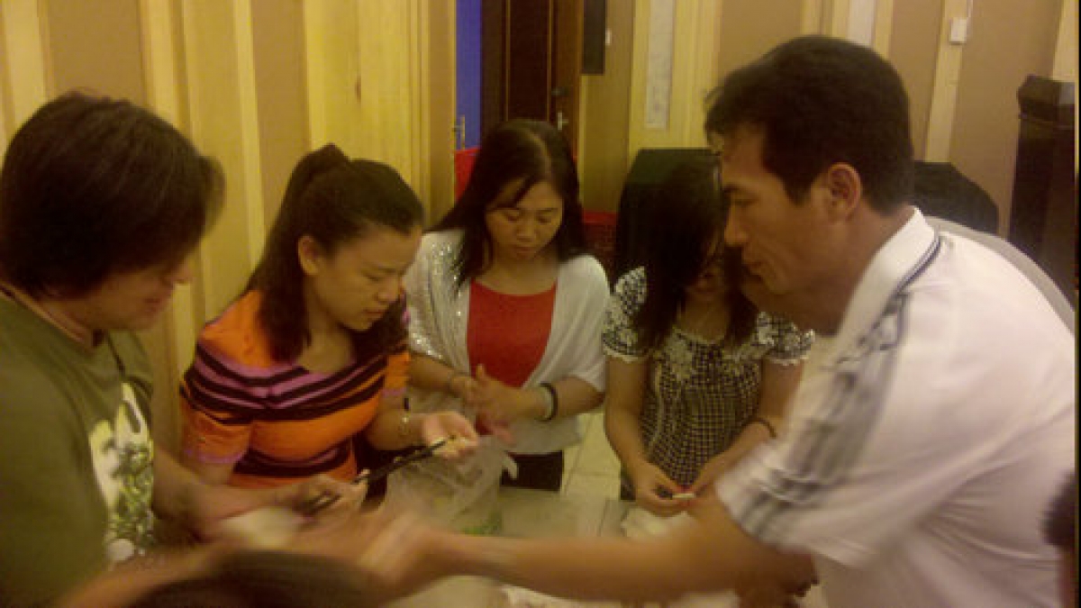 清华附小“1+X”课程研讨会之余包饺子