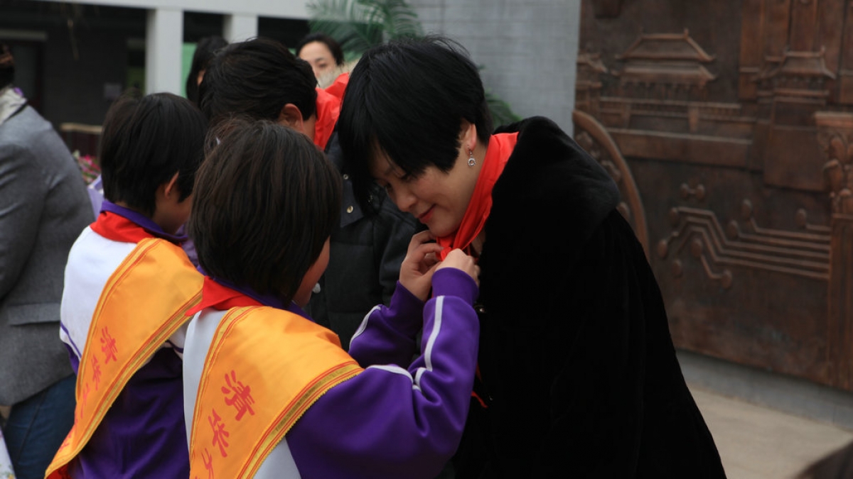 文津少儿讲坛进校园活动在我校举行