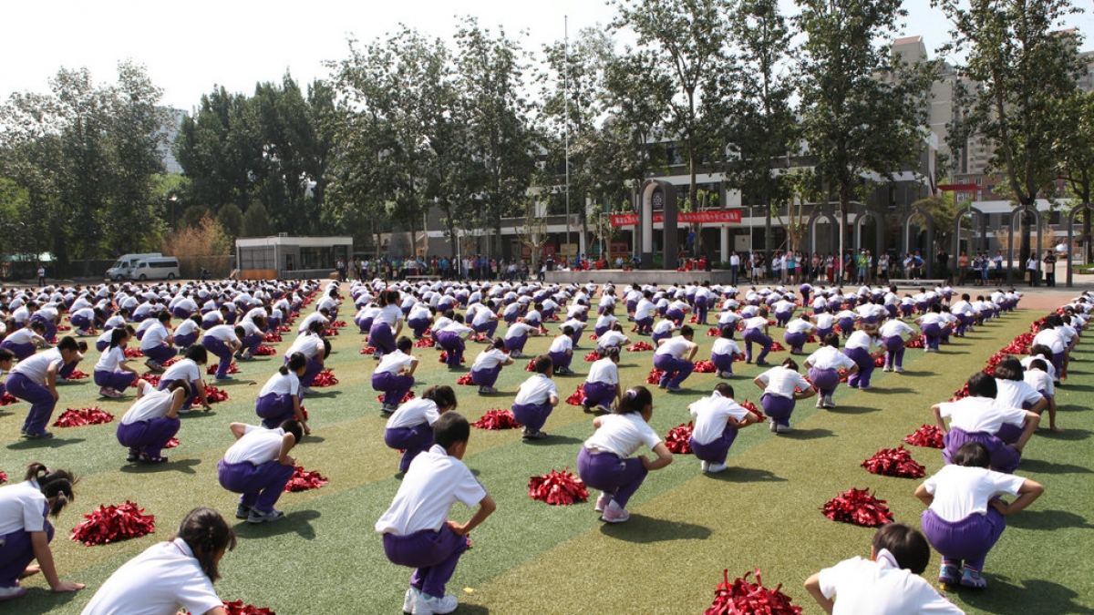 我校被评为海淀区西苑学区广播操优秀学校