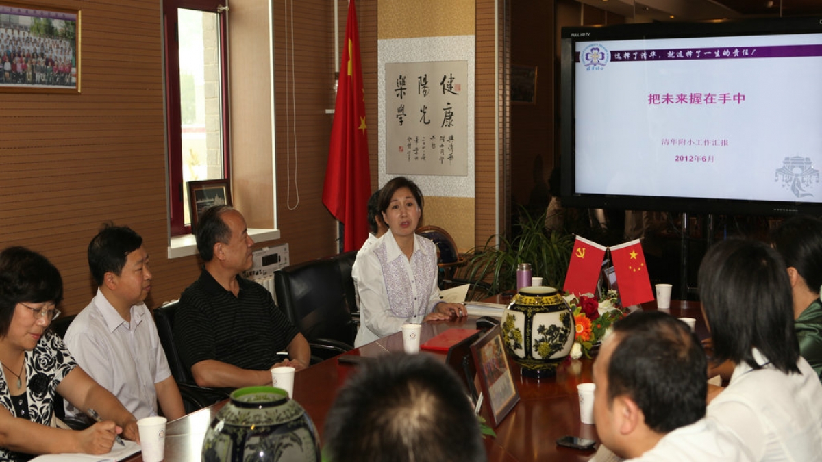 海淀区教委主任孙鹏率科级干部来我校考察