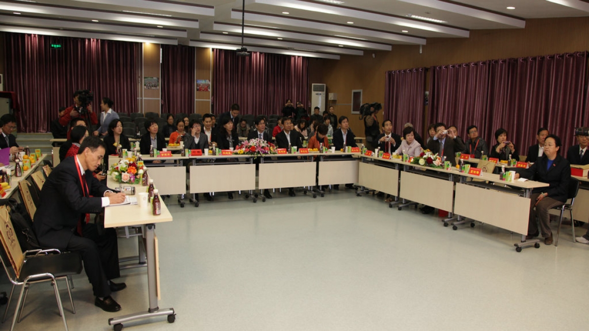 京津沪渝四城区第二届教育党建年会分会在我校举行