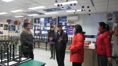 朝阳教工委王世元副书记来我校调研考察